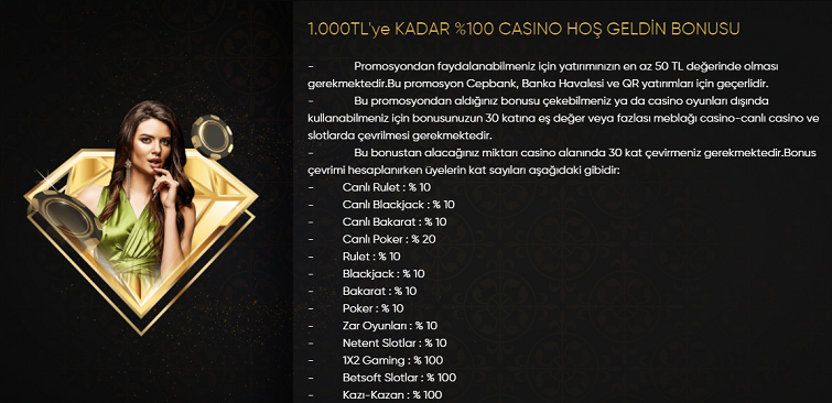 Vippark 0 Casino Hoşgeldin Bonusu